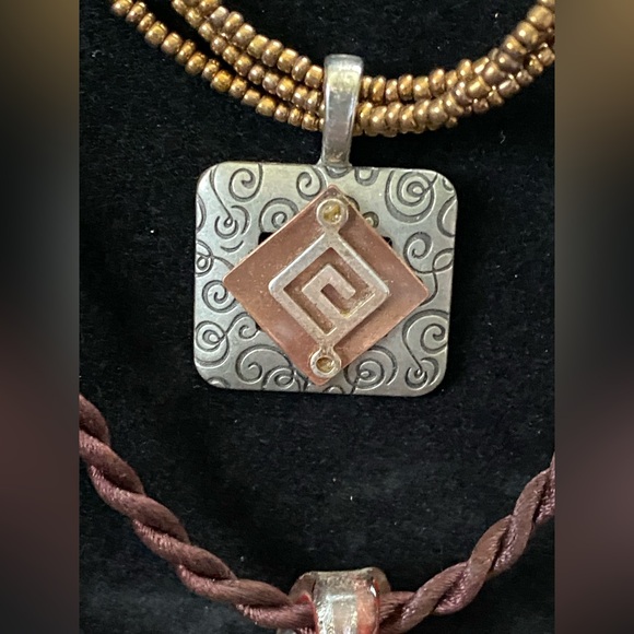 Autumn Jewelry Lot 3 necklaces with great fall colors - Picture 2 of 15